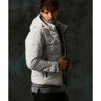 ブルゾン アウター フードプリント中綿ブルゾン メンズ