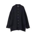 ブラウス シャツ ダブルガーゼ ウィングカラーロングシャツ レディース