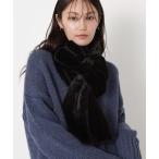  muffler палантин [WEB ограничение ] искусственный мех muffler ~ большой лента ~ подарок упаковка женский 