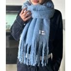  muffler палантин [UNISEX] 10 цвет развитие цвет объем muffler бахрома одноцветный женский мужской 