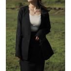 ジャケット ノーカラージャケット オリジナルオーバーサイズノーカラージャケット / 長袖 Vネック きれいめ 大人カジュアル レディライク シンプル