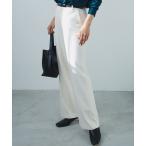 パンツ 「洗える」ウォームストレッチ ワイドパンツ レディース