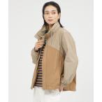 ブルゾン アウター 「カタログ掲載品」「ウォッシャブル」シャンブレータフタスタンドカラーブルゾン レディース