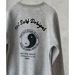 トレーナー スウェット 「別注限定展開」T＆C Surf Designs バックプリント裏起毛クルーネックトレーナー メンズ レディース