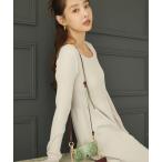 ワンピース ロングスリーブニットワンピース