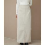 スカート フェイクウールタイトスカート