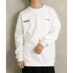  футболка тренировочный [MAISON CLUB] передний Logo вышивка тренировочный / World Language Sweater обратная сторона ворсистый большой размер мужской женский 