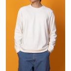 トレーナー スウェット NAVY 「温℃」 ふわもちベルボア素材 クルーネックプルオーバー メンズ レディース