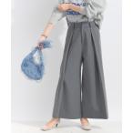パンツ タックワイドパンツ レディース