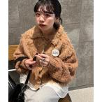 カーディガン 「4色展開」ウェーブ起毛クロップドニット レディース