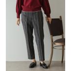 パンツ チェック柄テーパードパンツ「洗濯機洗い可」 レディース