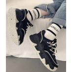 スニーカー 厚底ダットスニーカー レディース