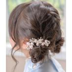 ヘアピン ピンクゴールドフラワーUピン 3本セット