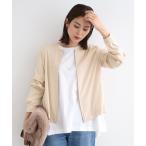 ブラウス シャツ 「洗える／UVケア」スエード調サテンジップブラウス レディース