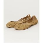 「melissa」 フラットサンダル 37 ゴールド レディース