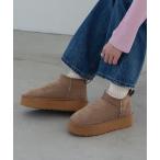 ショッピングムートンブーツ ブーツ 「EVOL」 ショート厚底ムートンブーツ IX5583 レディース
