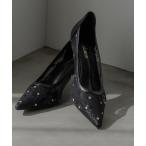 ショッピングスパンコール パンプス レース＆スパンコールヒールパンプス