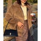 ブルゾン アウター フェイク ファージャケット ファーコート レディース