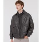 ブルゾン アウター フェイクレザー A-2フライトジャケット メンズ レディース