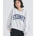  футболка тренировочный тяжелый to обратная сторона ворсистый винтажная обработка Logo тренировочный женский 