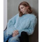 ショッピングファー ニット セーター ミンクファーボトルネックプルオーバー レディース