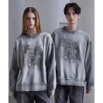 トレーナー スウェット 「CLEL」Heavyweight Embroidery Design Sweat/ヘビーウェイト 刺繍デザインスウェット メ