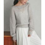 ニット セーター 「女子力UP」キッドモヘアラメクロップドニット レディース