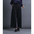 パンツ ウエストWタブタックワイドパンツ レディース