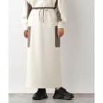 スカート Wウエスト異素材スカート　134266