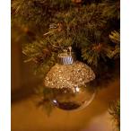 インテリア 「2024Xmas」クリアスノーオーナメント