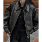 レザージャケット ライダース 合成革PUジャケット ジップアップブルゾン レディース