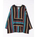 ショッピングターコイズ パーカー 「チャイハネ」南インド織り ソルサラMEN'Sパーカー メンズ レディース