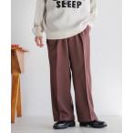  слаксы ворсистый PEtsu il / центральный Press широкий распорка легкий слаксы мужской 