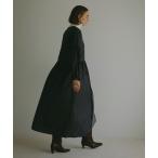 ワンピース PINSTRIPE GATHER ONE PIECE