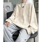 トレーナー スウェット 「FVLMEN」marble pigment design sweat pullover/マーブル ピグメント調 スウェット