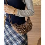 ショッピングヒョウ柄 ショルダーバッグ バッグ ヒョウ柄 クロワッサンショルダーバッグ レディース