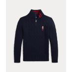 ニット セーター Polo ベア ケーブルニット コットン セーター キッズ 子供服 男の子