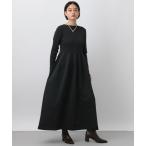 ワンピース ホールガーメントボートネックワンピース