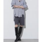 パンツ DUA-003/ウールライクサルエルハーフパンツ レディース