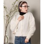 カーディガン ラメニット　ショートカーデ レディース