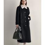 ショッピングロングコート ステンカラーコート コート クロシェカラー ウールロングコート FQ24W065「Fano Studios」 レディース メンズ