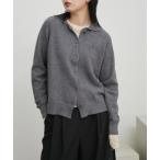 ニット セーター ニットポロカーディガン レディース