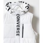 ダウンベスト ベスト CONVERSE/コンバース ナイロン ブランドロゴ 中綿 パディング フーディーベスト レディース メンズ パーカー メンズ