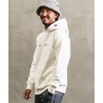 パーカー mpa3602- 12oz cursive print fleece lining hooded parka パーカー メンズ レディース