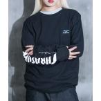 tシャツ THRASHERSKATE AND DESTROY emb L/S T-SHIRTS/スラッシャーリラックスシルエットブランドロゴスリーブプ