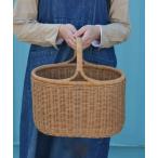 かごバッグ カゴバッグ ラタンバスケット深型 オーバル