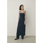 ワンピース リサイクルポリエステル×レーヨン混紡ツイル素材 冬のキャミドレス