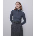 ニット セーター 2WAYネックリブタートル レディース
