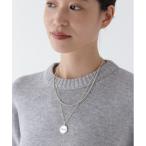 ネックレス ダブルチェーンコインネックレス レディース