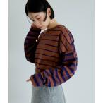tシャツ 「洗える」ボーダー2WAYロンTEE レディース